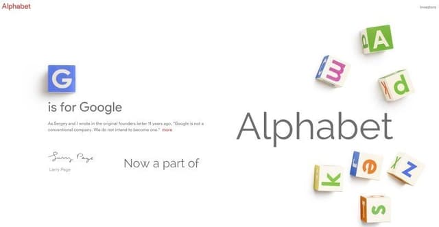 Après Google, vient Alphabet