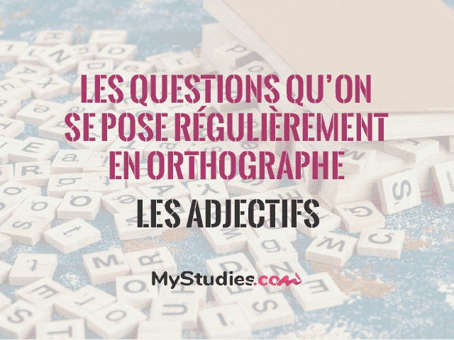 Les questions qu'on se pose régulièrement en orthographe - Les adjectifs