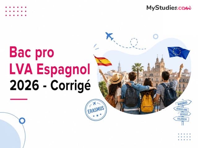 Bac pro LVA Espagnol 2026 [Corrigé]