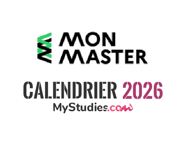 Mon Master - Calendrier 2026