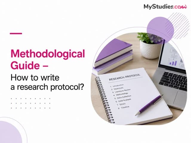 Methodological Guide - How to write a research protocol?