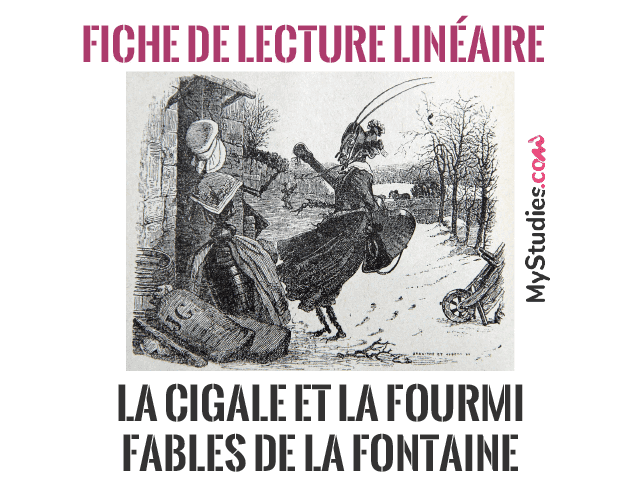 Fiche de lecture linéaire - La Cigale et la Fourmi, Fables, Jean de La Fontaine