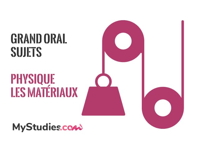 Grand oral Physique - 5 exemples de sujets avec problématique et plan - spécial matériau